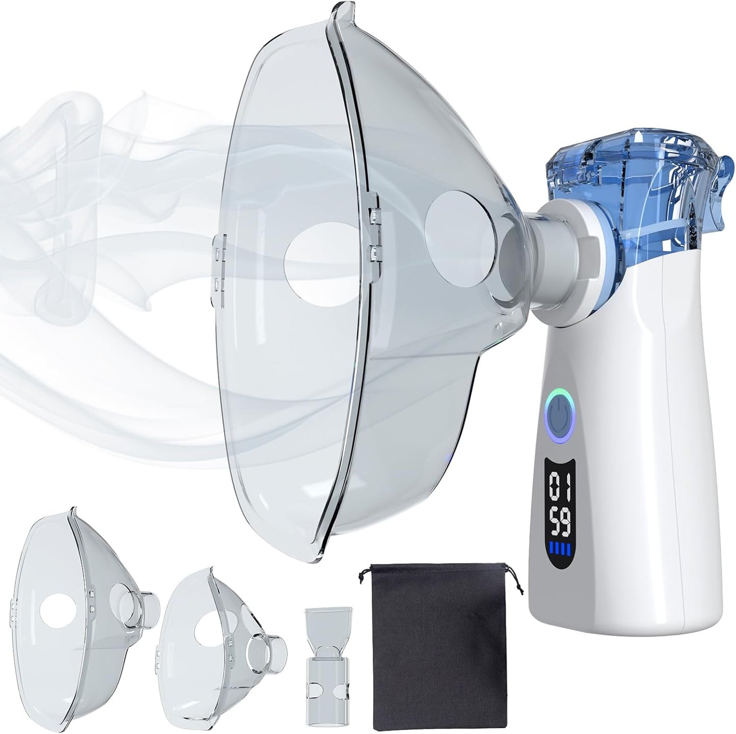 Portable Mesh Nebulizer Kit for Kids & Adults – Fast Relief for Asthma, Cough & Breathing Issues